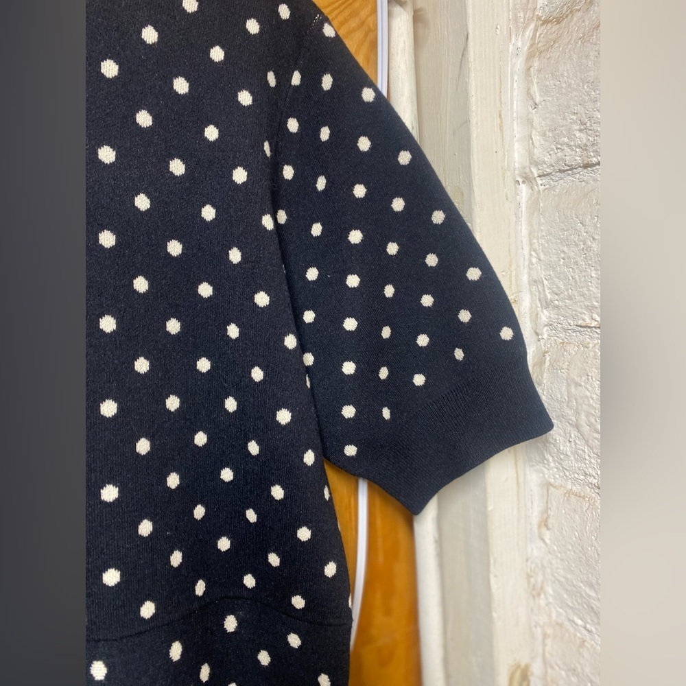 Rachel by Rachel Roy Sweater Dress-Black/White Polka Dot 1X - Picture 10 of 12
